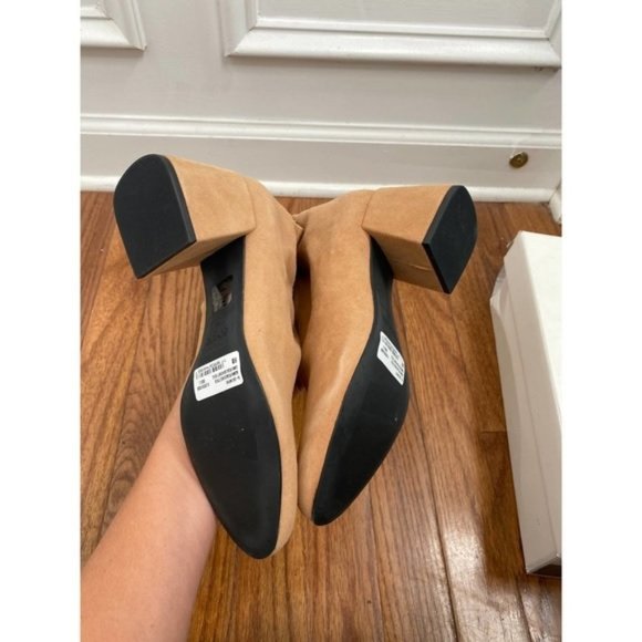 Schutz Catarine Suede Tan Western Fall Booties Women's Size: 6 NWB - Picture 8 of 11